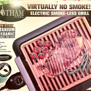 Gotham Steel indoor smokeless grill. Electric Adjustable Temperature